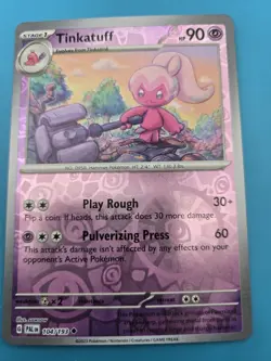 Tinkatuff 104/193 Sv02: Paldea Evolved Reverse Holo Pokemon NM - Image 1
