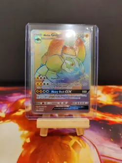 *RAINBOW* Alolan Golem GX (Crimson Invasion) 113/111 -Secret- Pokemon TCG - Image 4