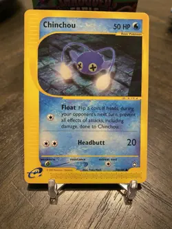 Chinchou 70/147 Aquapolis Common Regular Pokemon TCG English Yuka Mori - Image 1