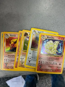 Lot of (6) Assorted Vintage Holo Pokemon Cards w/ Ninetales - Image 1