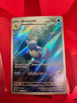 Wartortle 171/165 Illustration Rare Sv: Scarlet & Violet 151 Holo Pokemon TCG NM - Image 1