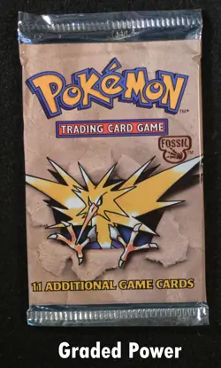 Fossil Unlimited Booster pack Zapdos Artwork Booster Pack Pokemon - Image 1