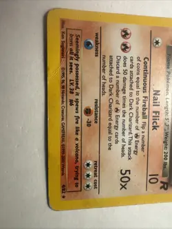 Pokemon Dark Charizard Holo 4/82 Team Rocket WOTC Creased HP Vintage Card - Image 5