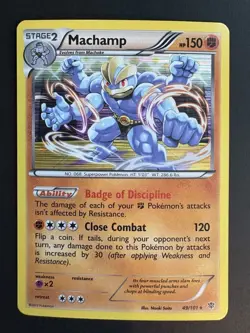Machamp 49/101 Holo Rare BW Plasma Blast VLP Pokemon TCG - Image 1