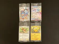 Pokemon 2025 Holiday Calendar Stamped Lot of 4 | Sealed | Eevee Pikachu Glaceon - Image 1