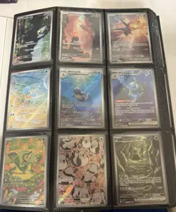 Pokemon Binder Lot Collection Of 300 + Cards Illustration Rares Full Arts, Ex’s - Image 1