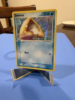 Pokemon TCG Reverse Holo Card Snorunt 64/106 Stamped EX Emerald - Image 1