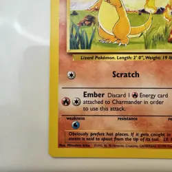 Charmander 46/102 Base Set Regular 1999 Unlimited Pokemon Game TCG NM - Image 5