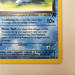 Pokemon Dark Wartortle 46/82 Team Rocket Regular - Image 5