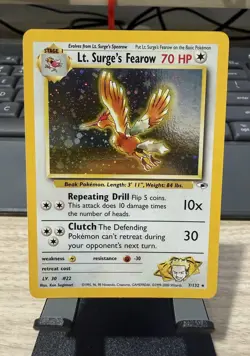 Pokemon Lt. Surge’s Fearow Holo 7/132 - Image 1