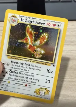 Pokemon Lt. Surge’s Fearow Holo 7/132 - Image 2
