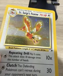 Pokemon Lt. Surge’s Fearow Holo 7/132 - Image 3