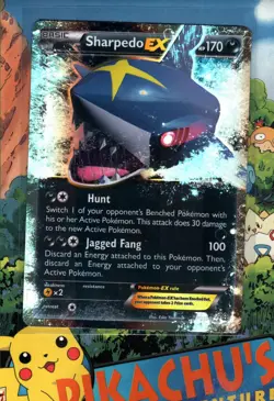 Pokemon TCG Sharpedo EX 91/160 XY-Primal Clash Holo LP - Image 1