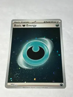 Pokemon TCG Basic Darkness Energy Cosmos Holo 007 Scarlet & Violet Base Set Holo - Image 1