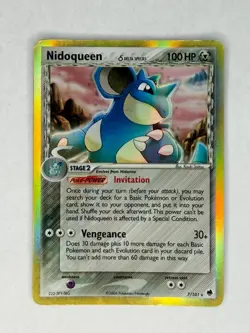 Pokemon Nidoqueen Delta Species 7/101 Dragon Frontiers Holo - Image 1
