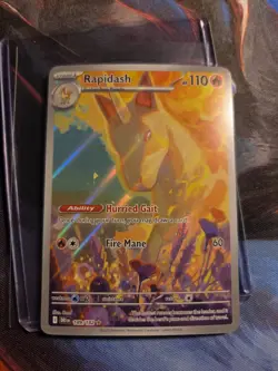 Rapidash - 189/182 - Pokemon Destined Rivals Illustration Rare NM WOW LOOK FAST2 - Image 1