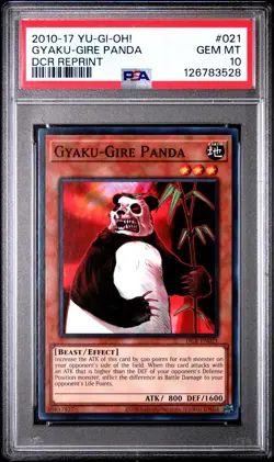 Yu-Gi-Oh! Gyaku-Gire Panda PSA 10 GEM MINT DCR-EN021 Dark Crisis CGC BGS TAG - Image 3