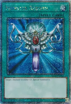 Yugioh! Monster Reborn - RA03-EN052 - Quarter Century Secret Rare - 1st Edition - Image 1