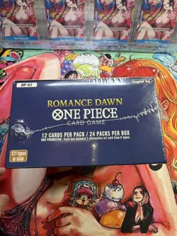 One Piece Card Game Romance Dawn OP-01 Booster Box Sealed - English White Bottom - Image 4