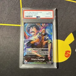 2025 Silvers Rayleigh OP12-001 English Alt Art Leader One Piece Card PSA 10 - Image 1