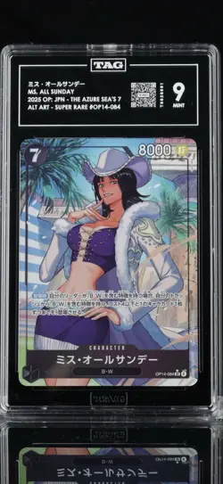 TAG 9 One Piece Ms. All-Sunday OP14-084 Alt Art SR Japanese PSA - Image 1