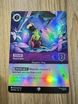Disney Lorcana Kuzco - Wanted Llama (Epic) 209/204 Fabled Holo NM - Image 1