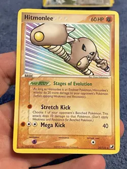 Pokemon TCG Hitmonlee EX Unseen Forces 25/115 Regular Rare Card - Image 1