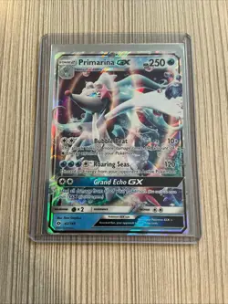 Pokemon TCG Primarina GX Holo Ultra Rare Card Sun & Moon Base Set 42/149 - Image 1