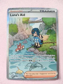 Pokemon TCG Lana's Aid Twilight Masquerade SIR Card 219/167 NM Pack Fresh - Image 1