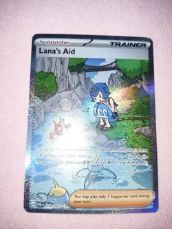 Pokemon TCG Lana's Aid Twilight Masquerade SIR Card 219/167 NM Pack Fresh - Image 3