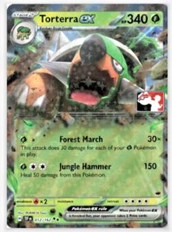 Torterra ex 012/162 Temporal Forces Pokemon Stamped Prize Pack NM Near Mint - Image 1