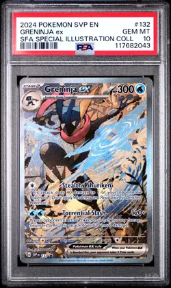 2024 Pokemon Black Star Promo #132 Greninja Ex Sfa SI Coll PSA 10 G1446 - Image 1