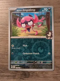 Marnie's Impidimp 134/182 Sv10: Destined Rivals Reverse Holo Pokemon TCG 2025 NM - Image 2
