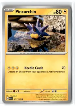 2023 Scarlet & Violet Series - Paldea Evolved Pincurchin #72 Common - Image 1