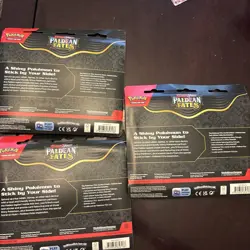 Pokemon Paldean Fates Tech Sticker Collection SET of 3 NEW Sealed Scarlet Violet - Image 2