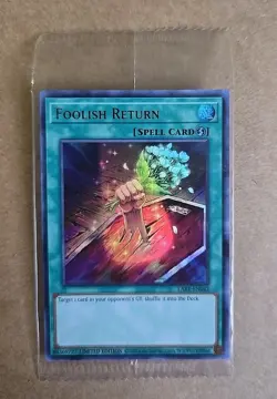 YUGIOH FOOLISH RETURN LART-EN042 SEALED ULTRA RARE! - Image 1