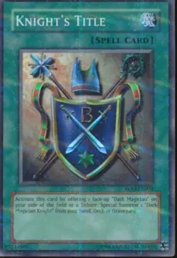 Yugioh! HP Knight's Title - ROD-EN002 - Secret Rare - Unlimited Edition Heavily - Image 1