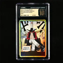 CGC 10 PRISTINE 2025 One Piece JPN Dracule Mihawk Don!! Card Gold - Image 2
