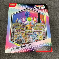 POKEMON Scarlet & Violet Prismatic Evolutions Binder Collection, Box has Wear - Image 1