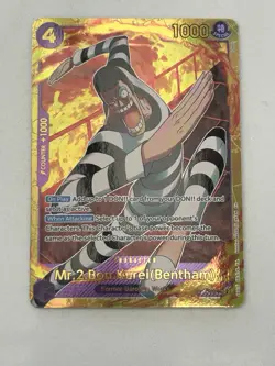 Bandai One Piece (PRB02) Mr.2 Bon.Kurei (Bentham) EB01-061 SEC Foil Character - Image 2