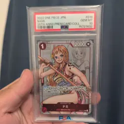 2022 One Piece Japanese 25th Anniversary Premium Collection #016 Nami PSA 10 - Image 1