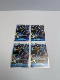 Dracule Mihawk Playset - OP09-048 x4 - PRB02 Reprint - One Piece TCG - Image 1