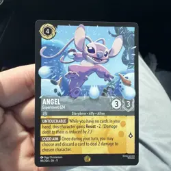 Disney Lorcana Card Angel Experiment 624 Legendary Winterspell - Image 1