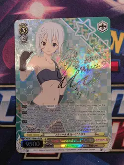 Weiss Schwarz Konosuba SP “Steal Successful…U” Chris KS/W75-E003SP Signed Foil - Image 1