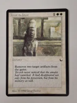 DUST TO DUST MAGIC THE GATHERING THE DARK MTG 1994 Trading Card #407 LP/NM BB - Image 1