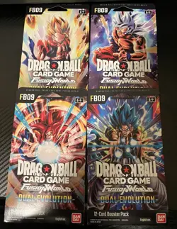 Dragon Ball Super Card Game Fusion World FB09 Dual Evolution Booster Packs x4 - Image 1
