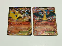 Pokemon XY Holo EX Fire Lot 2 Cards Blaziken EX Charizard EX - Image 2