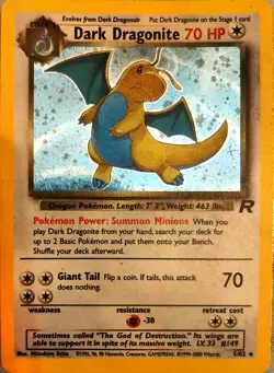 Pokemon Card Dark Dragonite Holo 5/82 - Team Rocket English Inglese 1edizione - Image 4