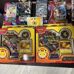Pokemon TCG 2026 Pokemon Day Box Pikachu Promo Card, Coin & Booster Packs - Image 1