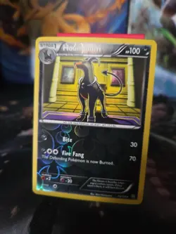 Pokemon Card Houndoom Reverse Holo Rare (75/124) - BW Dragons Exalted - Image 1